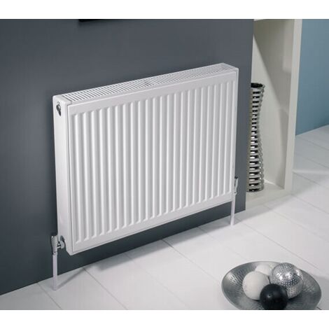 Kartell K-RAD Kompact Type 11 White 600mm x 1400mm Single Panel with Single Convector Horizontal Radiator - S614K (1/5)
