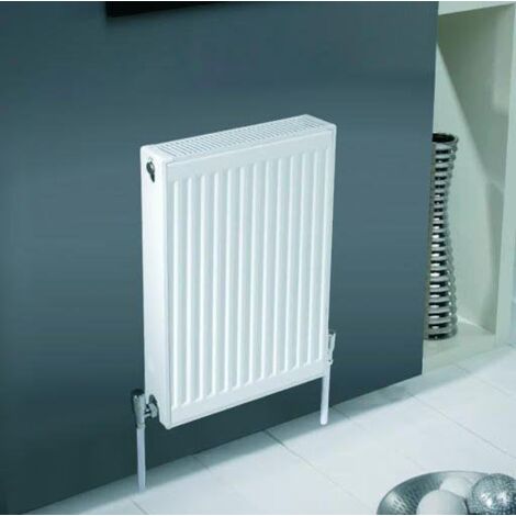 Kartell K-RAD Kompact Type 11 White 900mm x 400mm Single Panel with Single Convector Horizontal Radiator - S904K (1/5)