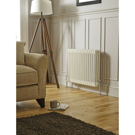 Kartell Laser Klassic White 400mm x 1010mm Four Column Horizontal Radiator  - LCL404022