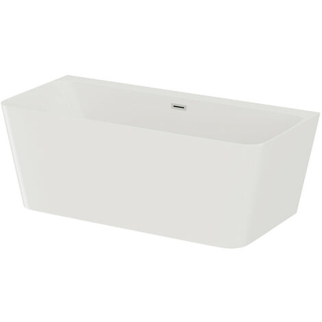 Wholesale Domestic Palermo 1500mm x 740mm Square Double Ended Freestanding Back to Wall Bath