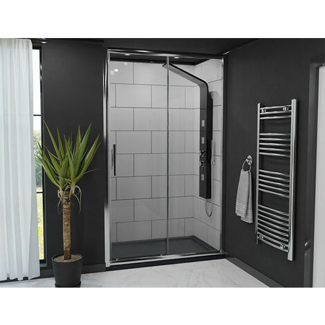 Wholesale Domestic Series 8 Plus Chrome 1200mm Sliding Shower Door (1/5)