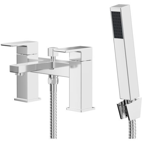Wholesale Domestic Tide Polished Chrome Bath Shower Mixer Tap with Shower Kit (1/5)