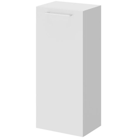 Napoli Gloss White 350mm Wall Mounted Side Cabinet