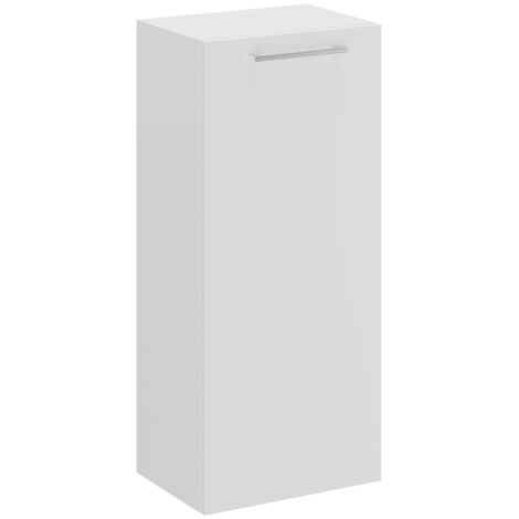 Napoli Gloss White 350mm Wall Mounted Side Cabinet