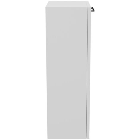 Napoli Gloss White 350mm Wall Mounted Side Cabinet
