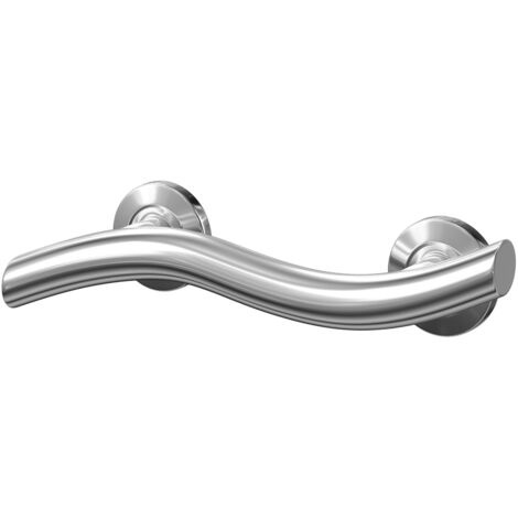Wholesale Domestic Grabex Polished Stainless Steel 12" Contemporary Curved Grab Rail (1/5)