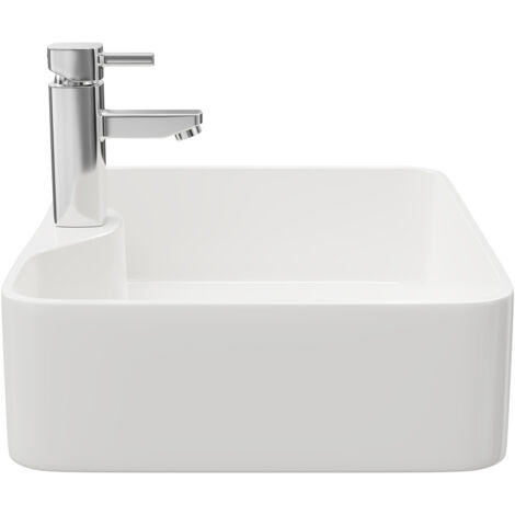 Wholesale Domestic Azores 480mm x 370mm Square Countertop Basin with 1 Tap Hole
