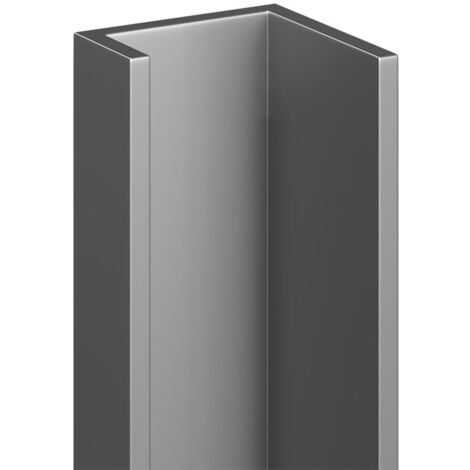 WholePanel 10mm Silver Wall Panel U Trim