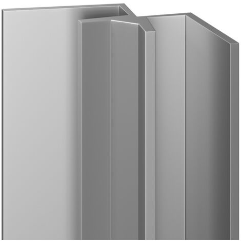 WholePanel 10mm Silver Wall Panel Internal Corner Trim