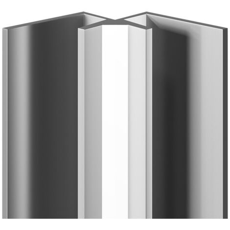 WholePanel 10mm Silver Wall Panel Internal Corner Trim