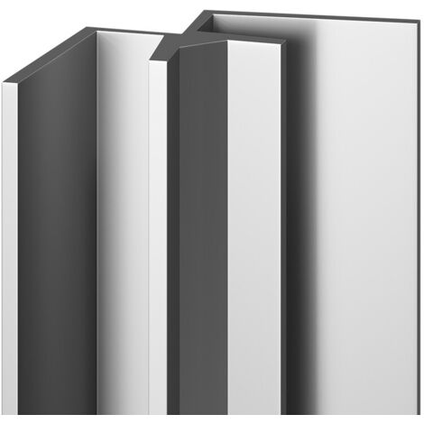 WholePanel 10mm Silver Wall Panel Internal Corner Trim