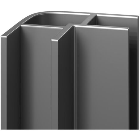 WholePanel 10mm Silver Wall Panel External Corner Trim