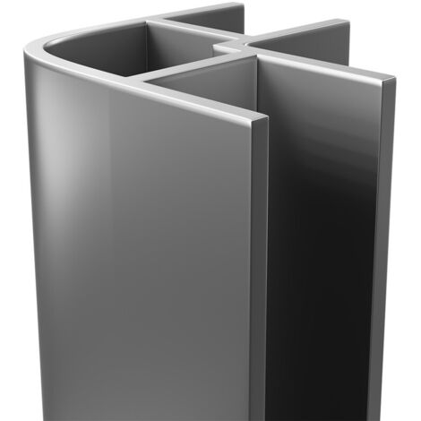 WholePanel 10mm Silver Wall Panel External Corner Trim