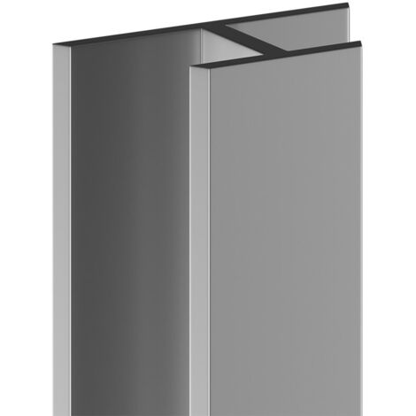WholePanel 10mm Silver Wall Panel H Joint Trim