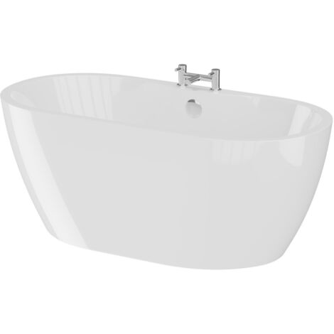 Wholesale Domestic Florence White 1400mm x 745mm Double Ended Freestanding Bath