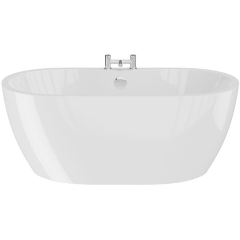 Wholesale Domestic Florence White 1400mm x 745mm Double Ended Freestanding Bath