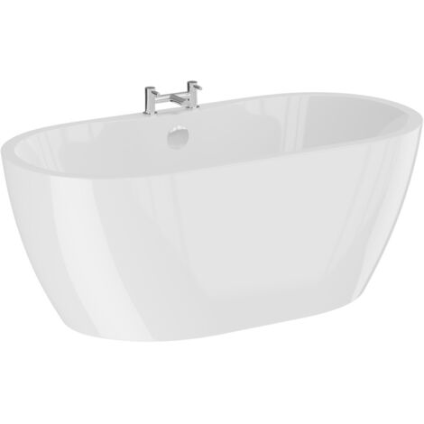 Wholesale Domestic Florence White 1400mm x 745mm Double Ended Freestanding Bath