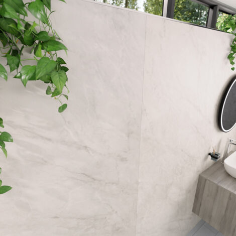 WholePanel 10mm Grey Marble 1000mm x 2400mm Wall Panel