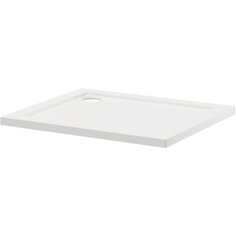 Wholesale Domestic Pearlstone 900mm x 760mm x 40mm Rectangular Shower Tray (1/4)