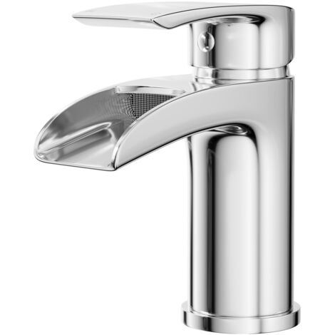 Wholesale Domestic Halo Polished Chrome Waterfall Mono Basin Mixer Tap (1/5)