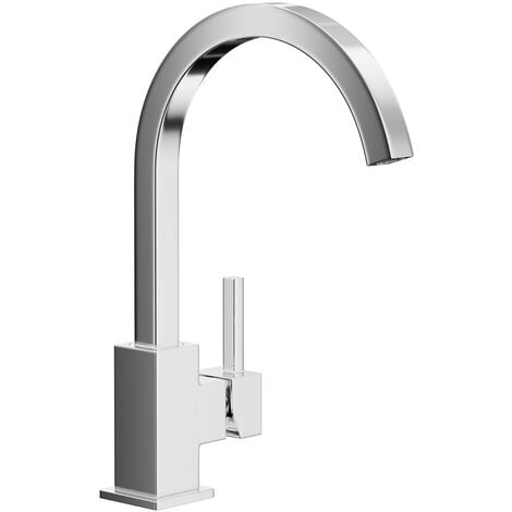 Wholesale Domestic Crane Polished Chrome Kitchen Sink Mixer Tap