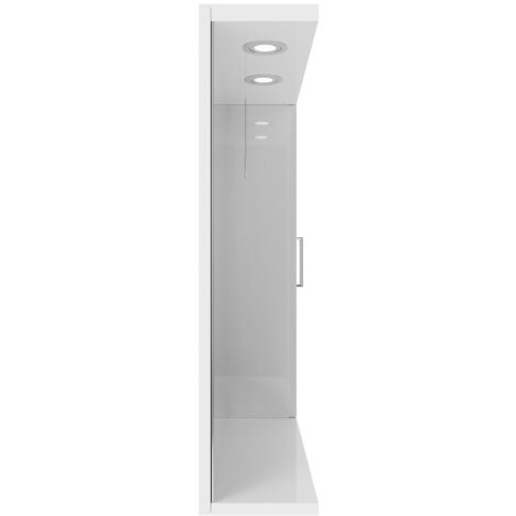 Alexander James 750mm x 750mm Downlit Vanity Mirror with Storage