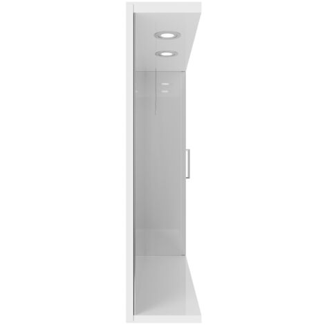 Alexander James 850mm x 750mm Downlit Vanity Mirror with Storage