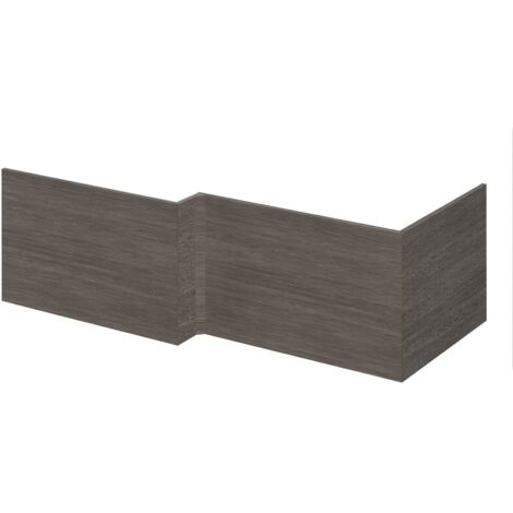 Hudson Reed Fusion Anthracite Woodgrain 700mm Shower Bath End Panel - OFF579 (1/3)