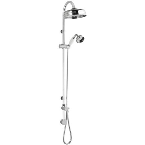 Old London Chrome Rigid Riser Shower Kit with Concealed Elbow - A3238 (1/3)