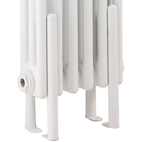 Old London Gloss White Colosseum Radiator Floor Mounting Legs - HX300