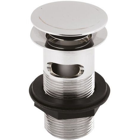 Nuie Stainless Steel Slotted Push Button Basin Waste - ER07 (1/5)