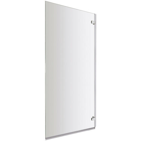 Nuie Ella 780mm Square Shower Bath Hinged Bath Screen - ERSSQ (1/3)
