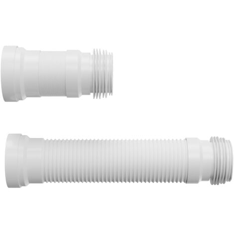 Universal Range Flexi Plastic Flexible WC Toilet Elbow Waste Connector  90/110mm