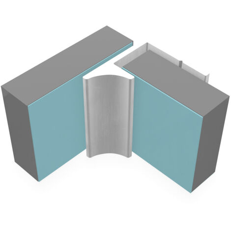 Multipanel Classic 11mm Wall Panel Last Panel Profile Trim Type Y Satin Anodised (1/2)
