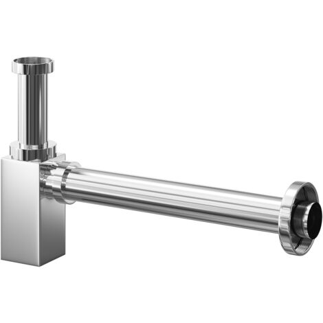 Wholesale Domestic Polished Chrome 180mm Square Basin Bottle Trap (1/5)