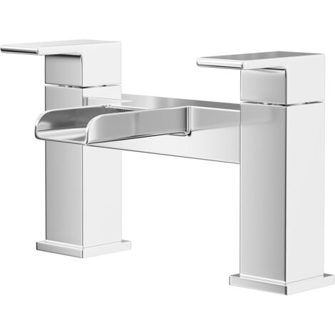 Wholesale Domestic Cubix Polished Chrome Waterfall Bath Filler Tap (1/5)