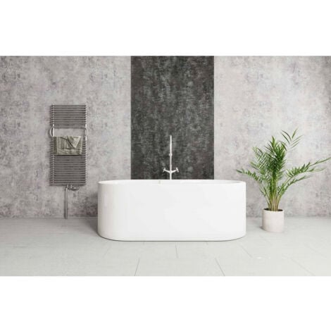 Multipanel Linda Barker Concrete Elements 2400mm x 598mm Hydro-Lock Tongue & Groove Bathroom Wall Panel