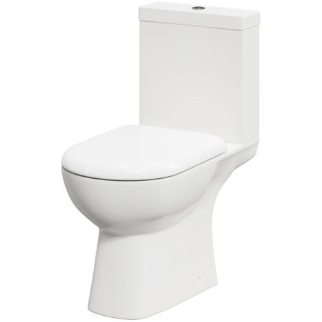 Wholesale Domestic Ailsa Close Coupled Toilet with Soft Close Toilet Seat (1/5)