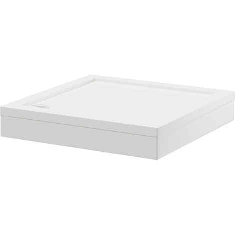 Wholesale Domestic Pearlstone 760mm x 760mm x 40mm Square Shower Tray and Plinth (1/5)