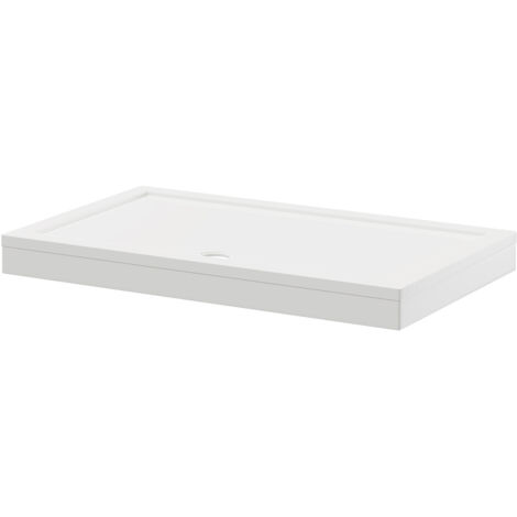 Wholesale Domestic Pearlstone 1500mm x 900mm x 40mm Rectangular Shower Tray and Plinth (1/5)