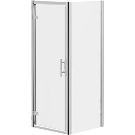 Wholesale Domestic Series 8 Plus Chrome 900mm x 900mm Hinged Door Shower Enclosure (1/5)