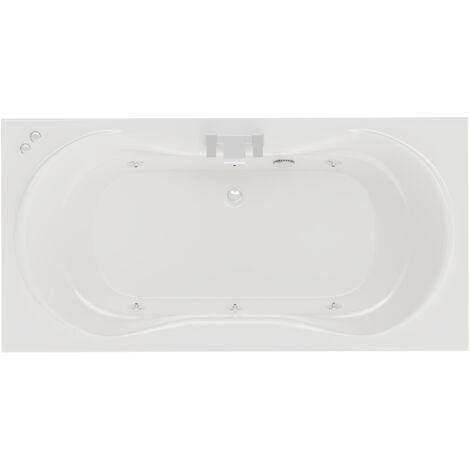 Wholesale Domestic Strata Duo XL 1800mm x 900mm 6 Jet Chrome V-Tec Double Ended Whirlpool Bath