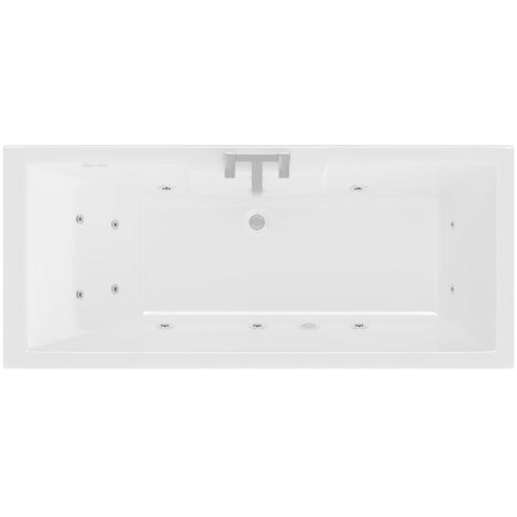 Legend 1700mm x 700mm Right Hand 12 Jet Chrome Flat Jet Single Ended Whirlpool Bath