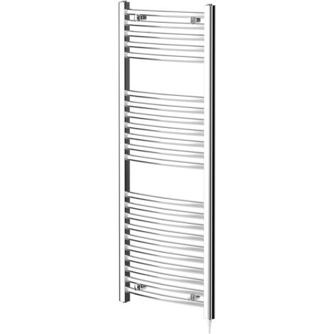 Wholesale Domestic Columbus Chrome 1200mm x 500mm Electric Heated Towel Rail (1/5)