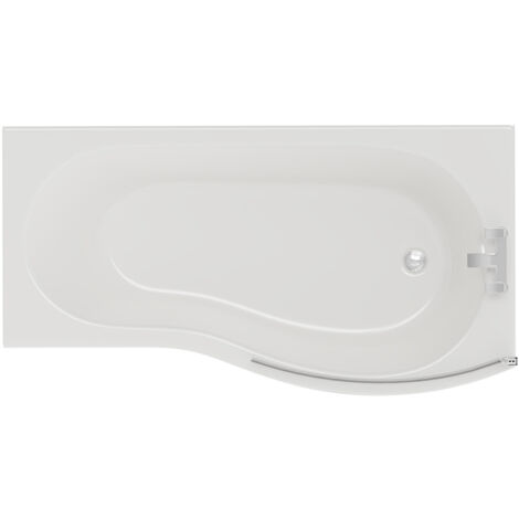 Bayou 1700mm Right Hand B Shaped Shower Bath with Bath Screen and Front Bath Panel (1/5)
