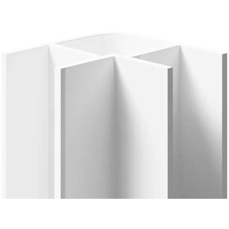 WholePanel 10mm White Wall Panel External Corner Trim