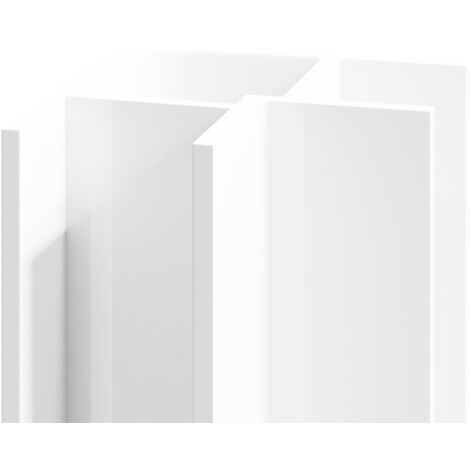 WholePanel 10mm White Wall Panel External Corner Trim