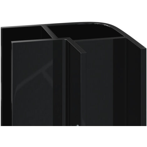 WholePanel 10mm Black Wall Panel External Corner Trim