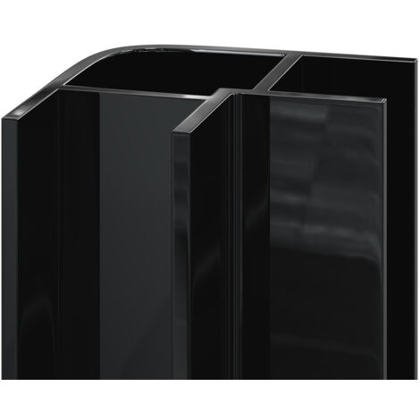 WholePanel 10mm Black Wall Panel External Corner Trim