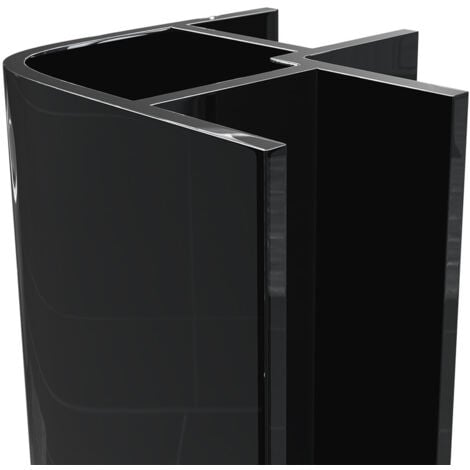 WholePanel 10mm Black Wall Panel External Corner Trim